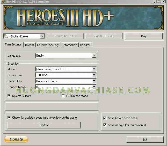 HoMM3 HD Launcher